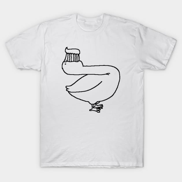 Duck toothbrush T-Shirt by Master Tingus store